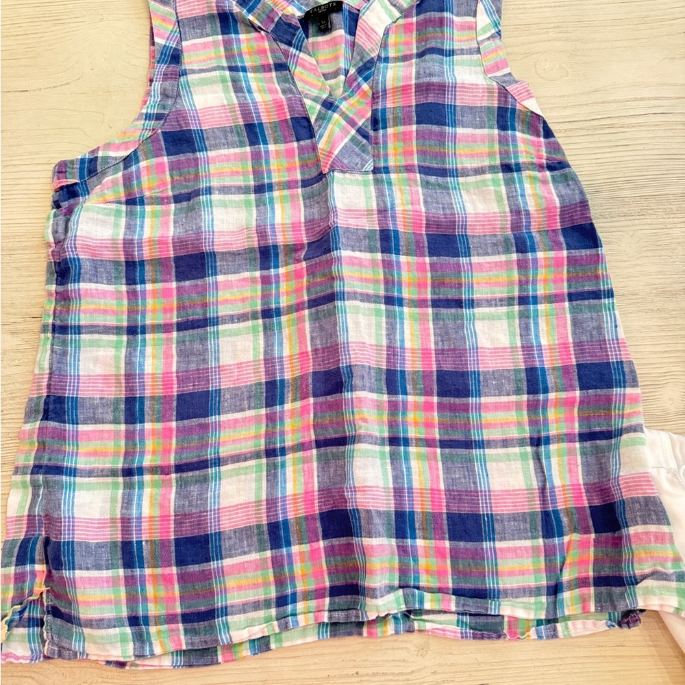 Talbots Kids Multicolor Plaid Top